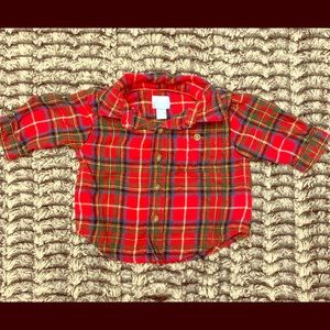 0-3M Christmas Dress Shirt